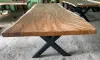  Product image 4 of the product “Natural Wood Table suar with metal legs, 280cm length, 120cm width, 83.5cm height. Table top 7cm thickness ”